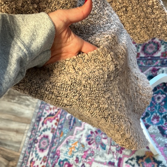 Design Lab mauve pink and black heather cardigan sweater with snap buttons - Picture 4 of 12